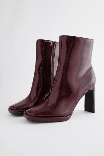Next burgundy top boots