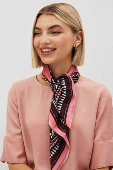 Printed satin scarf on sale