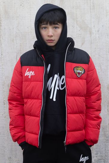 Hype X Ed Hardy Kids Red Tiger Puffer Jacket