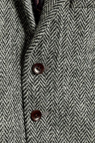 Grey Signature Harris Tweed Waistcoat