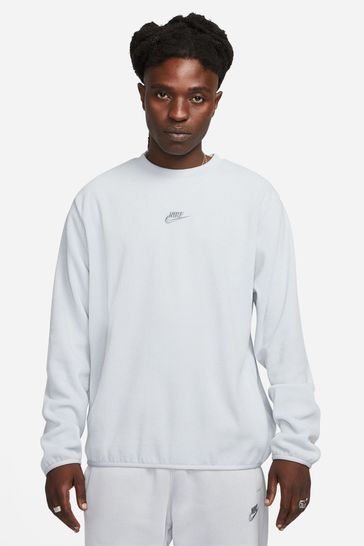 Nike grey and white sweatshirt hot sale