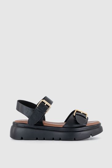 Office black platform sandals on sale