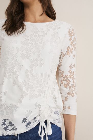 Buy Phase Eight Mariella Burnout White Top from Next Ireland