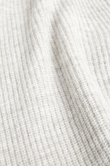 Buy Grey Regular Knitted Button Through Long Sleeve Polo Shirt from Next Ireland