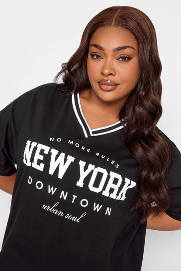 Black printed t shirt on sale