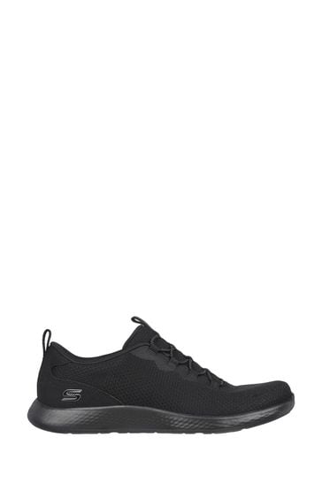 Skechers black sale trainers