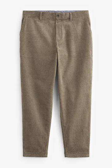 Stone Relaxed Fit Corduroy Trousers
