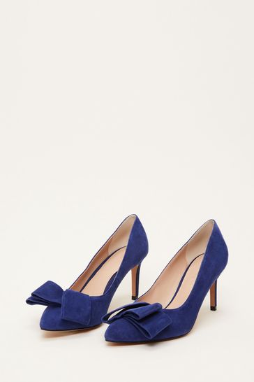 Blue best sale bow shoes