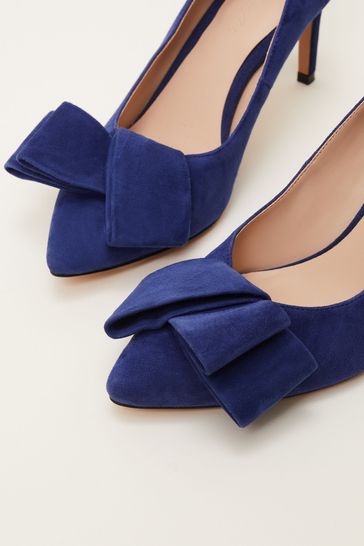 Blue best sale bow shoes
