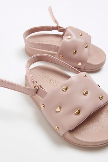 River island discount pink sliders