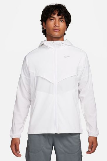 Nike White Light Windrunner Running Jacket