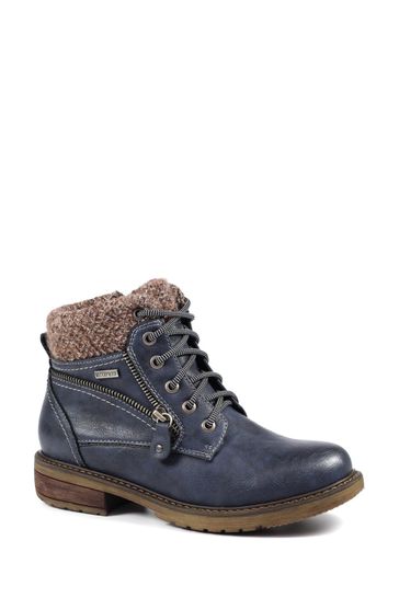 Buy Lunar Navy Blue Benson III Waterproof Boots from Next Luxembourg