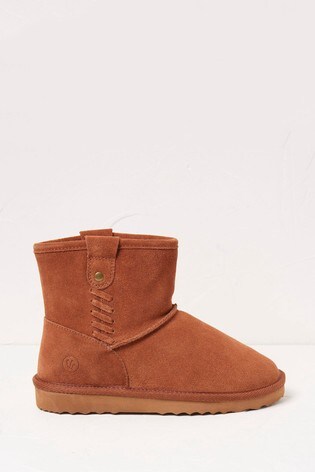 fat face brown ankle boots