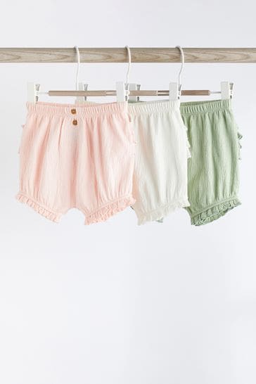 Pink Baby Shorts 3 Pack