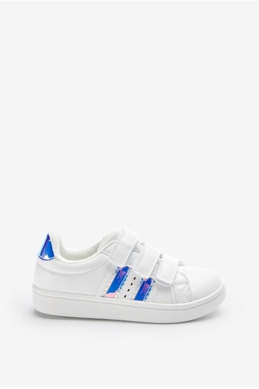 Buy White Iridescent Trainers from Next Luxembourg