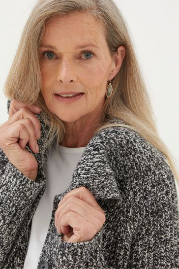 Buy FatFace Black Lola Collar Coatigan from Next Netherlands