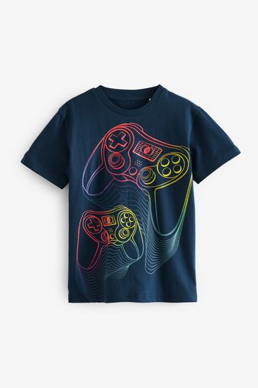 Rainbow Gaming Short Sleeve Graphic T-Shirt (3-16yrs)