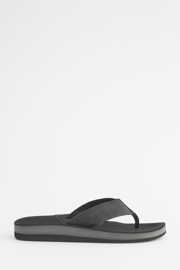 Next black flip flops shop