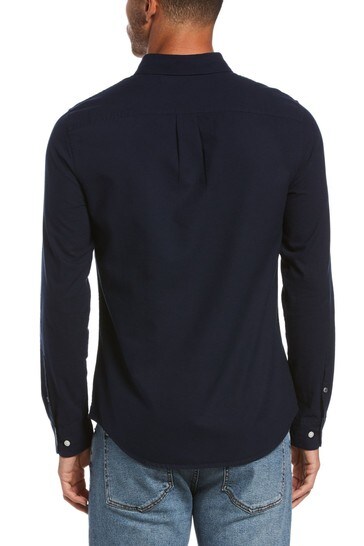 Original Penguin Cotton Checked Slim-fit Dress Shirt in Blue for Men Mens Clothing Shirts Formal shirts 