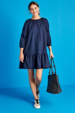Buy Ruched Sleeve Smock Dress from Next 