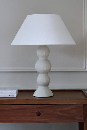 Jasper Conran London White Large Sphere Ceramic Table Lamp