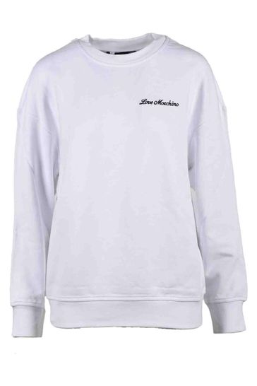 Love moschino white hot sale sweatshirt