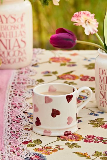 Emma Bridgewater Cream Pink Hearts Small Mug