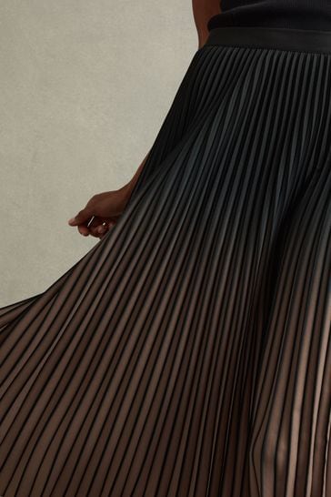 Reiss pleated maxi skirt outlet