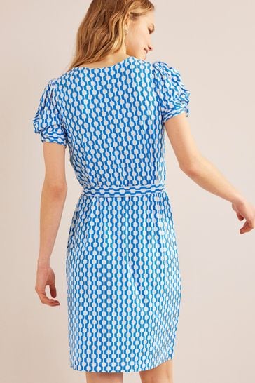 Buy Boden Blue Knot Detail Jersey Mini Dress from Next Luxembourg