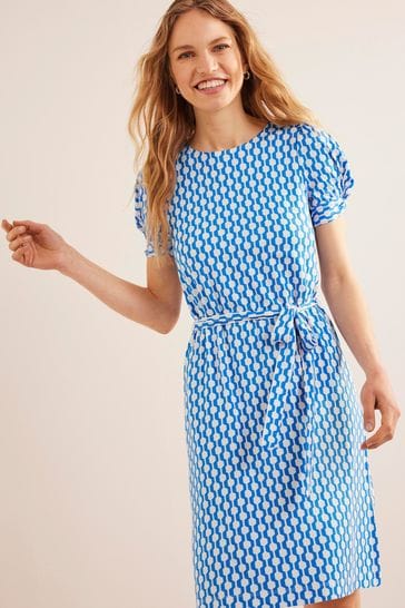 Boden blue new arrivals and white dress