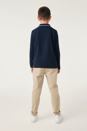 Ted baker long store sleeve polo shirt