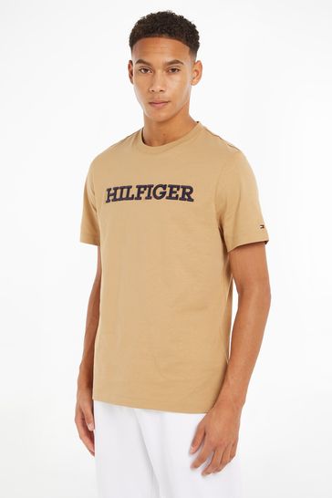 Tommy Hilfiger Cream Monotype Graphic T-Shirt