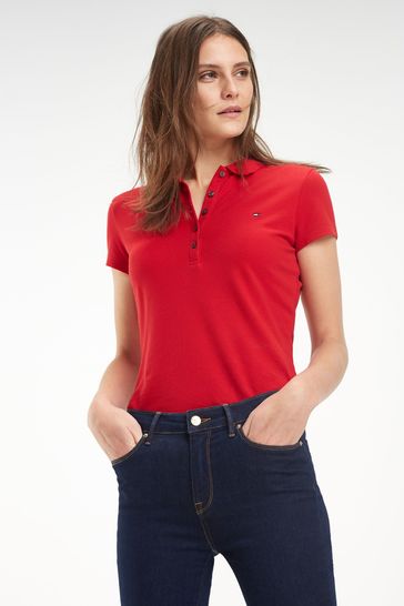Tommy Hilfiger Red Heritage Slim Polo