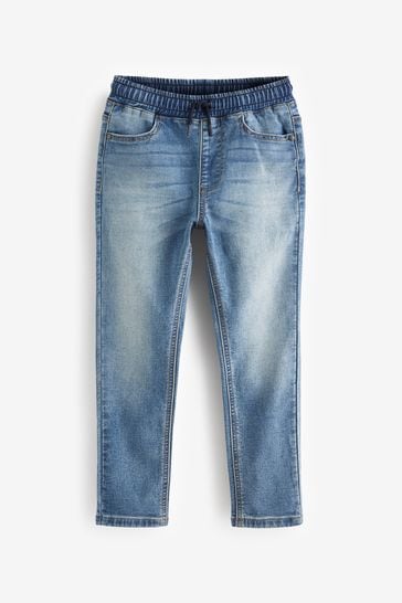 Light Blue Skinny Fit Stretch Elasticated Waist Jeans (3-16yrs)