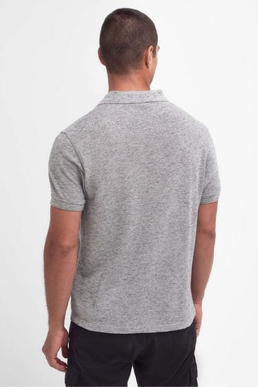 Barbour grey polo shirt discount