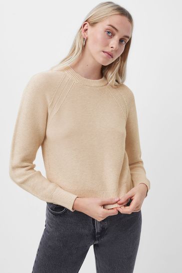 Buy French Connection Brown Crew Neck Lilly Mozart Jumper from Next Israel