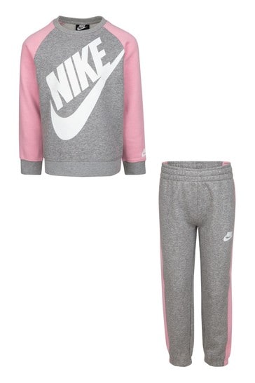 Nike Little Pink Kids Sweatshirt and Jogger Set