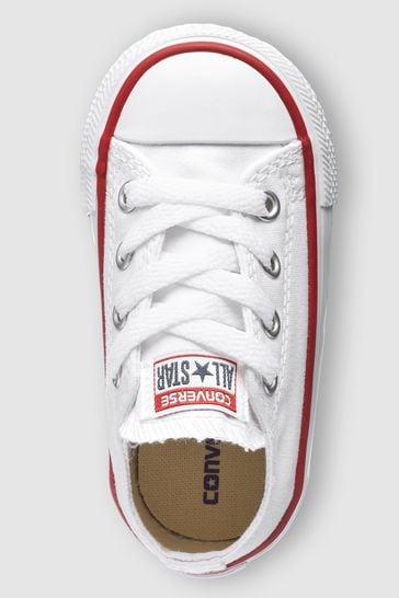 Converse White Chuck Taylor All Star Infant Low Trainers