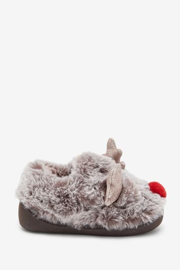 Brown Reindeer Next Cupsole Slippers
