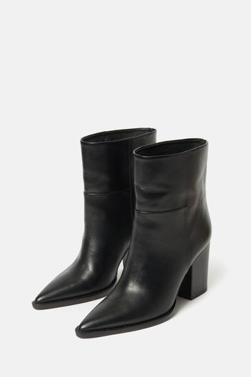 Jigsaw Black Connaught Heeled Boots