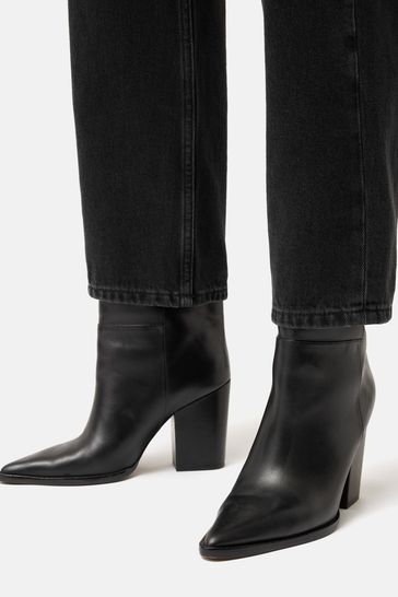 Jigsaw Black Connaught Heeled Boots