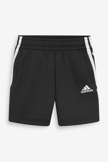 adidas Black Performance 3-Stripes Shorts