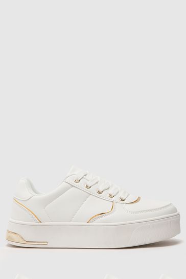 Schuh Marie Hardware White Trainers