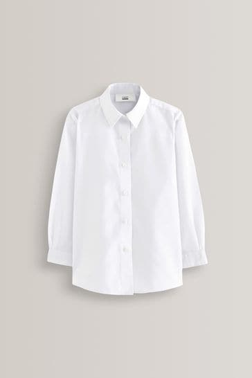 Buy White Regular Fit 5 Pack Long Sleeve Formal School Shirts 3 18yrs from Next Canada