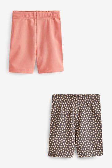 Buy River Island Pink Girls Coral Cycle Shorts 2 Pack from Next