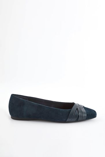 Navy blue 2025 flat dress shoes