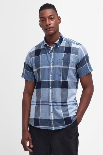 Barbour blue shirt outlet