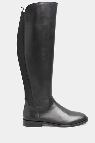 Buy Long Tall Sally Leather Knee High Boots from Next Bahrain