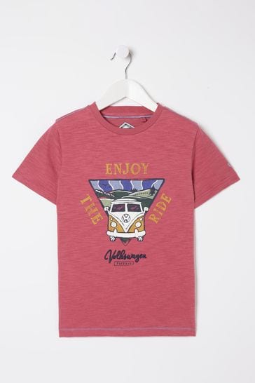 FatFace Pink VW Graphic Jersey T-Shirt