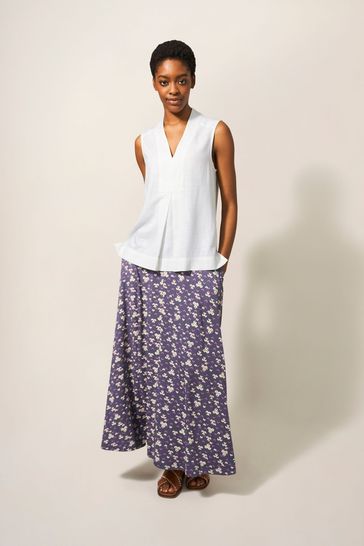 Buy White Stuff Celia Jersey Mix White Sleeveless Blouse from Next USA